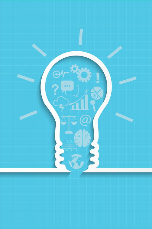 創(chuàng)意燈泡企業(yè)文化展板背景矢量圖 點(diǎn)亮品牌靈感，賦能多元場(chǎng)景